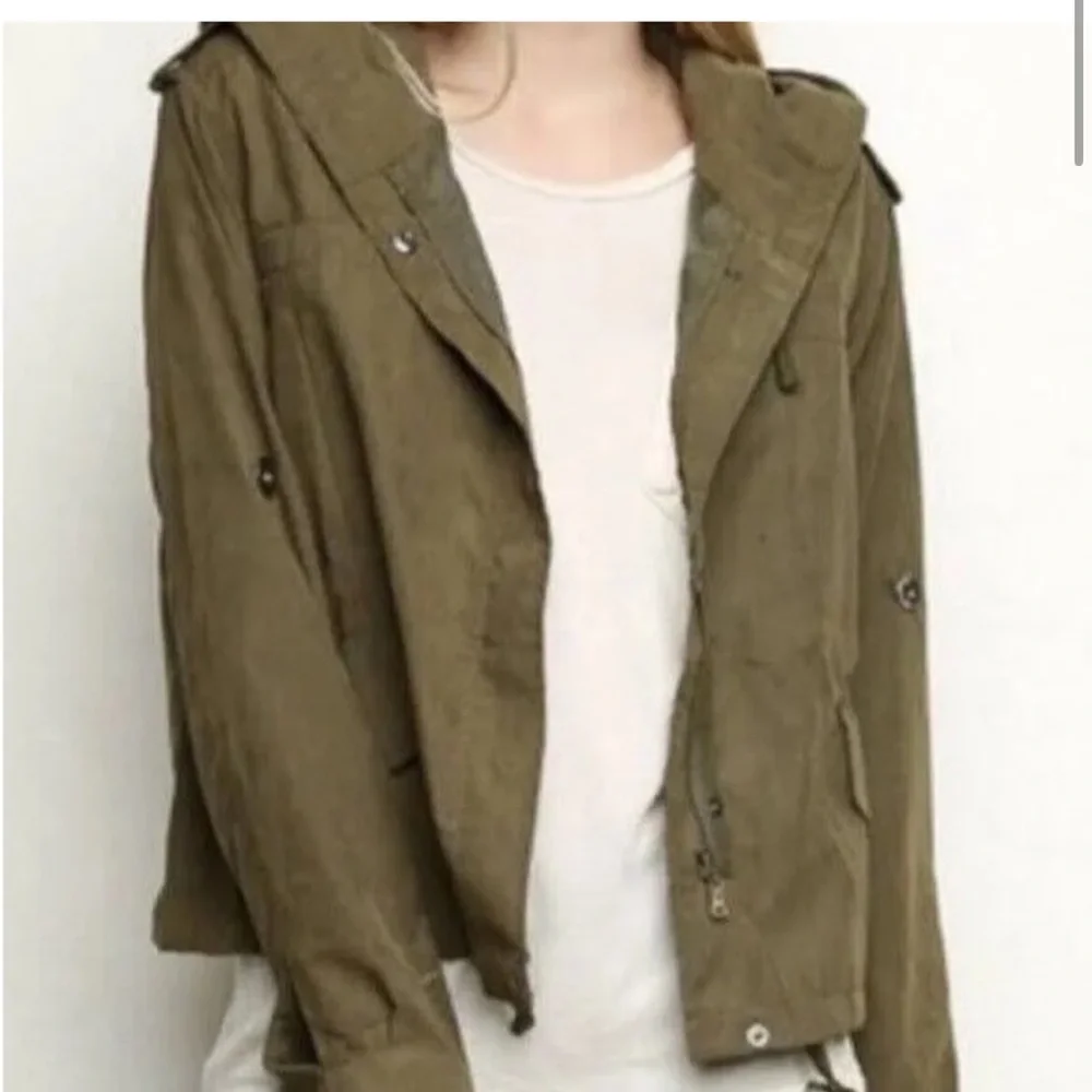 Brandy Melville Army Green Hailey Utility Jacket One Size med - Picture 2 of 10